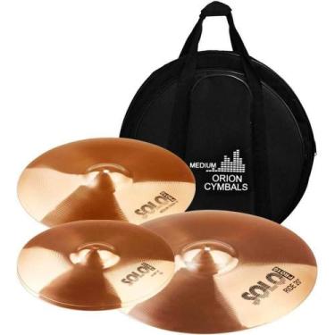 Imagem de Kit pratos de bateria Orion solo pro SP70 14HH, 16MC, 20RD
