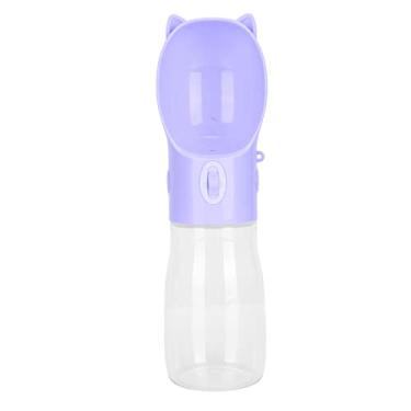 Imagem de Acouto Garrafa de água Portátil para Cachorro à Prova de Vazamento Garrafa de água para Cachorro à Prova de Vazamento Máquina de Lavar Louça Segura de Beber para Animais de Estimação Portátil (Roxo S)