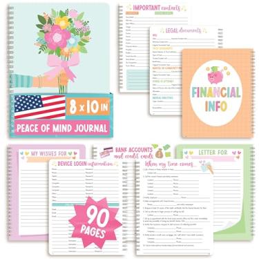 Imagem de My Final Wishes - Organizador de planejamento imobiliário, agenda de livro da morte, caderno de arquivos de emergência para morte, fichário de fim de vida, livro floral de planejamento funerário