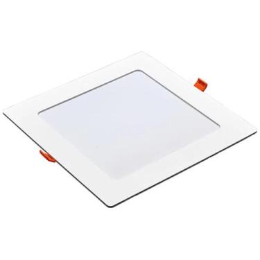 Imagem de Painel Plaflon Led 6w de Embutir Quadrado 12cm, Bivolt, 6500k Branco F