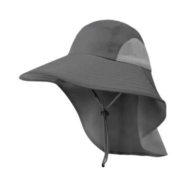 Imagem de Chapéu de Sol Unissex com Aba Larga e Proteção UV 50+ - Ajustável com 