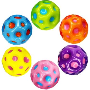 Imagem de 1 Bola Meteoro Pula-Pula Bolas de Espuma Leves, 6cm de Diâmetro, Brinquedo Infantil para Diversão e Saltos enviado em modelos sortidos