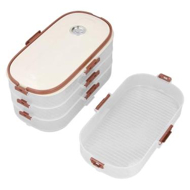 Imagem de Yosoo Recipiente de Armazenamento de Alimentos Em PP Resistente a Estilhaços Com Tampa Segura, 4 Camadas, Porta-biscoitos Empilhável, para Armazenar Uma Variedade de Guloseimas,
