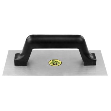 Imagem de Desempenadeira Metálica De Base Lisa Tramontina Sem Dentes Com Cabo Plástico