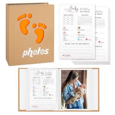 Imagem de Windspeed Cartões de previsão de bebê 50P para chá de bebê, cartões de previsão para chá de bebê, atividades de adivinhação de jogos, com um organizador de álbum de fotos