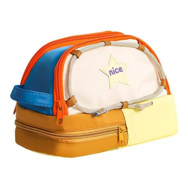 Imagem de Estojo para lápis, tenda de várias camadas com design de estrelas de grande capacidade