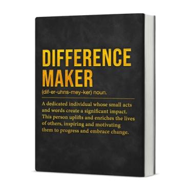 Imagem de KSFFWQIN Caderno de agradecimento, diário, definição de criador de diferenças, presentes de agradecimento para chefe líder colega de trabalho, professor, diário de escrita