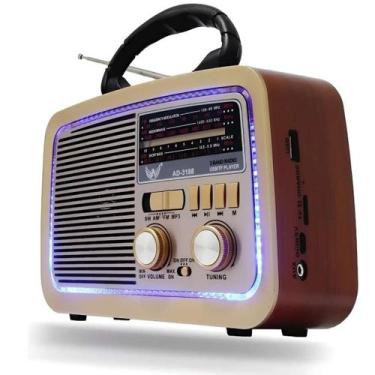 Imagem de Rádio Vintage Som Forte Usb Tf Aux Em Estoque - Atena