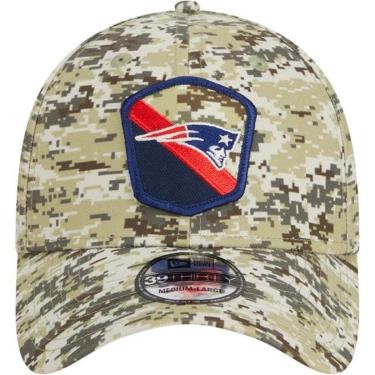 Imagem de BONÉ NEW ERA 3930 NEW ENGLAND PATRIOTS SALUTE TO SERVICE STRETCH FIT VERDE CAMUFLADO-Masculino