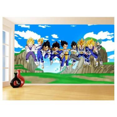 Imagem de Papel De Parede Dragon Ball Goku Vegeta Anime 3,5M Dbz471 - Você Decor
