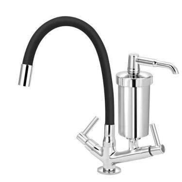 Imagem de Torneira Filtro Gourmet Flexível Colorido Mesa Luxo 1/4 V - Lhd Metais