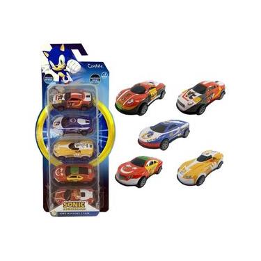 Imagem de Kit com 5 Mini Veículos Pull Back Sonic