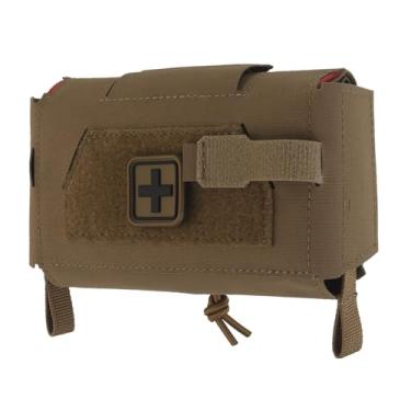 Imagem de Bolsa compacta IFAKon V3 Ifak para kit de trauma, bolsa de primeiros socorros de tração rápida com 7 bolsos que se adapta ao cinto, colete de transporte de placa MOLLE, cintura, equipamentos de peito