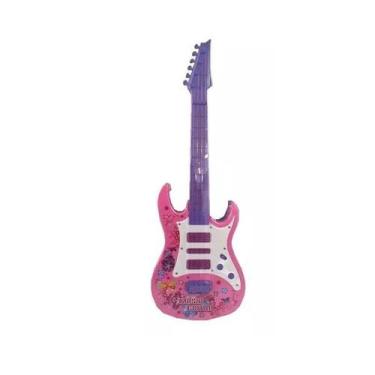 Imagem de Guitarra eletronica infantil rosa 929b-2 - ESM 