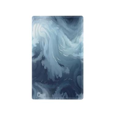 Imagem de Wassud Placa de cobertura para interruptor de luz, 1 capa de tomada em branco, placa de parede, rolante, oceano, decorativa, decoração de casa, sala de estar, quarto