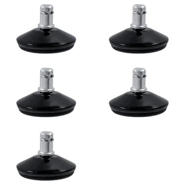 Imagem de KUMGROT Substituição de roda de cadeira de escritório de 1,97 polegadas, material de borracha e ferro, rodas de cadeira de mesa para cadeiras de computador, cadeiras de escritório, cadeiras de
