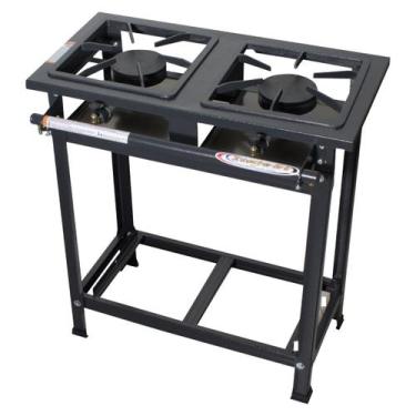 Imagem de Fogão Industrial 2 Bocas 30x30 Alta Pressão Economic Itajobi