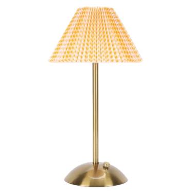 Imagem de Fafeicy Candeeiro de Mesa LED Plissado, Candeeiro de Cabeceira Regulável por Toque 1200mAh Sem Fios Portátil Pequeno de Mesa para Quarto Decoração de Escritório Em Casa (Estilo 2)