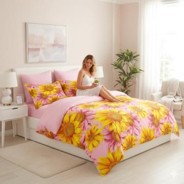 Imagem de CCoutueChen Conjunto de 11 edredom solteiro, 12 roupas de cama para decoração de quarto infantil/68 x 86