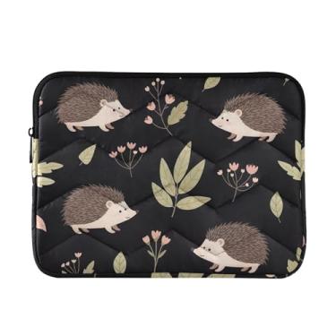 Imagem de Capa para laptop, porcos-espinhos, preto, à prova de choque, capa protetora para notebook, pasta, bolsa de transporte grande
