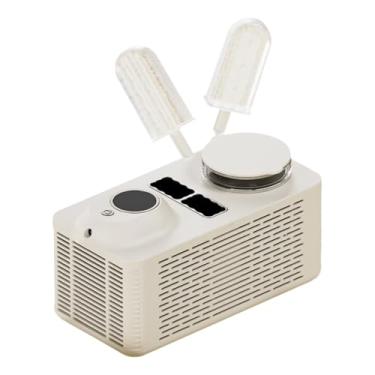 Imagem de Mini máquina de fazer picolés, fabricante portátil de picolés caseiros para bancada, 2 picolés em 25 minutos, inclui 4 palitos, para casa, carro, camping, escritório(Yellow)