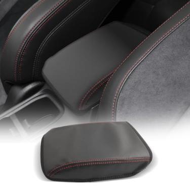 Imagem de CDEFG Para Subaru WRX 2024-2025 Capa de console central Capa de caixa de apoio de braço para WRX (Premium, Limited, tS, GT) 2024 2025 Acessórios Protetor de descanso de braço para console Vermelho