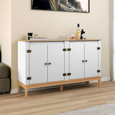 Imagem de Aparador Buffet Movelbento Colonial, 4 Portas, MDP e MDF - MB1014