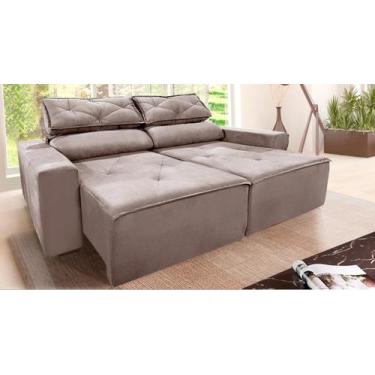 Imagem de Sofá retrátil e reclinável 2 lugares, 1,80m, com molas Bonnel e espuma