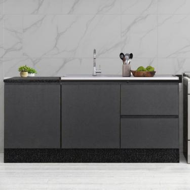 Imagem de Cozinha Modulada Etna 2 Balcoes para Pia Poliman Moveis