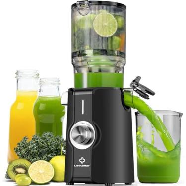 Imagem de LINKChef Máquinas De Suco Rush Clear Slow Masticating, Espremedor De Prensa A Frio Com Rampa De Alimentação De 4,35" Sem Preparação, Adequado Para Frutas E Vegetais Inteiros, Fácil De Limpar, Capaci