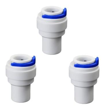 Imagem de Plugue de tubo de 3/20.3 cm, adaptador de plugue de tubo de conexão rápida, encaixe de tubo de plástico push-fit para sistemas de filtro de água de osmose reversa RO, dispensadores de bebidas
