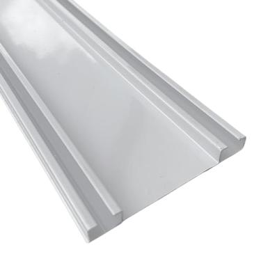 Imagem de Trilho Suiço Duplo Alongado Largo Max Cortina Teto/Cortineiro trilho suíço para cortina Wave Residencial(BRANCO,1,50m)