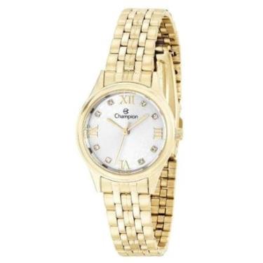 Imagem de Relógio Feminino Champion Original CH24900H Pulseira Metal Dourado-Feminino