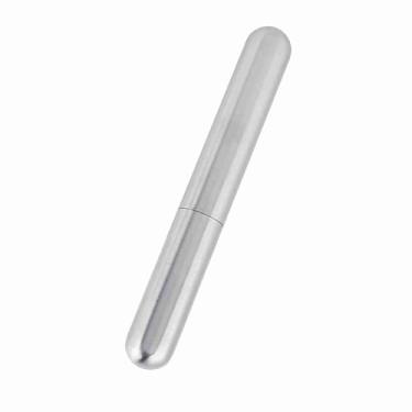 Imagem de GLOGLOW Estojo de Viagem Com Tubo de Assistência para Restaurante, Portátil Com Selo de Cobre, Design de Borda Redonda, Charuto de Aço Inoxidável de 6,6 X 0,9 X 0,9 Polegadas