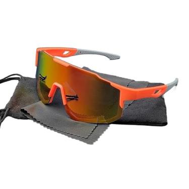 Imagem de Lente À Prova De Ultravioleta Sem Aro Óculos De Sol Esportivos Unissex Correndo Pesca Ciclismo Bicicleta Ciclista(Color 9)