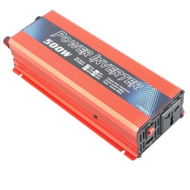 Imagem de Cryfokt Inversor de Energia do Carro Conversor de Onda Senoidal Eficiente para Acampamento de Emergência Ao Ar Livre Em Casa Com Ventilador de Resfriamento de Porta USB 500W DC 12V para AC Adequado