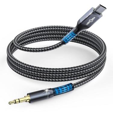 Imagem de LERTOSEN Cabo de áudio USB C para 3,5 mm [2 m], adaptador tipo C para fone de ouvido auxiliar, cabo dongle DAC Hi-Fi compatível com iPhone 16/15 Pro Max, Samsung S25/S24/S23, iPad Pro, Pixel, estéreo