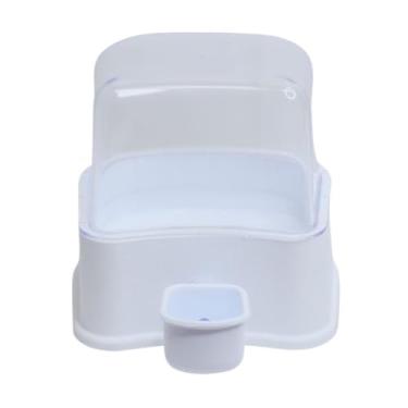 Imagem de Bebedouro Automático para Cães e Gatos Pequeno Porte 2,3L com Filtro de Carvão Ativado Antigotejamento(Branco)