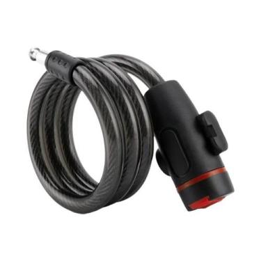 Imagem de Cadeado De Cabo De Aço De Alta Segurança Para Bicicleta Com Suporte De