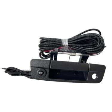 Imagem de FUZIDDN Câmera traseira com alça traseira para Dodge Ram 1500/2500/3500 2009-2017 - Trava de substituição para porta de elevação com conector RCA e orifício para chave, IP67 impermeável, visão noturna