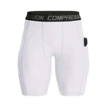 Imagem de Shorts De Compressão Respirável Para Homens Para Corrida E Atividades 