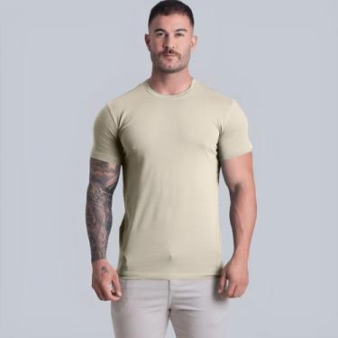Imagem de Camiseta Com Elastano Algodao Egípcio Original - Tropez, Bege, G