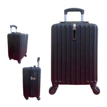 Imagem de Mala de Viagem com Rodinhas 360° Rígida com Cadeado – Tamanhos PP a G – Bagagem Resistente para Viagem(PRETO (PP) - 323)