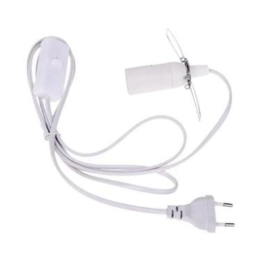 Imagem de Soquete De Lâmpada E14 Com Plugue EU E Interruptor, Cabo De Energia De