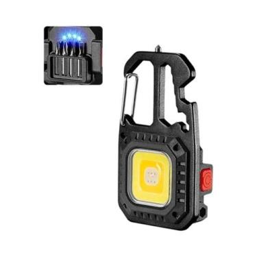 Imagem de Lanterna Mini LED Recarregável Com Chaveiro, Chave De Fenda Magnética 