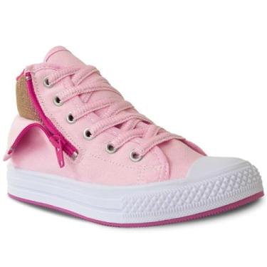 Imagem de Tênis Cano Alto Infantil Menina 23ao34 Casual Fashion 11.146 (Rosa, BR, Criança de 4 a 8 anos, Numérico, 30)