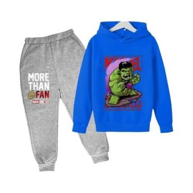 Imagem de Conjunto De Moletom Com Capuz Do Hulk Para Crianças, Suéter E Calças D