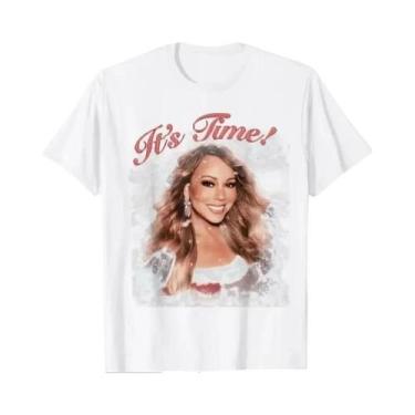 Imagem de Camiseta oficial estampada de Mariah Carey masculina, venda quente, se