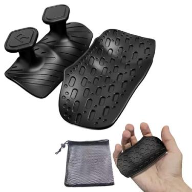 Imagem de DAYELIVE Punhos de silicone para levantamento de peso, luvas antiderrapantes de ginástica para homens, alternativas para mulheres, aderência de mão de ginástica de borracha para levantamento de peso