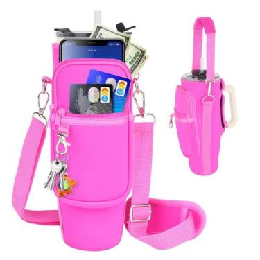 Imagem de Bolsa transportadora de garrafas de água de neoprene para Stanley 1,2 